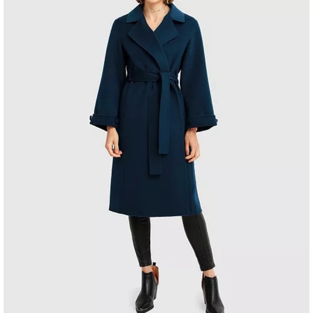 ❌SOLD NWT Belle & Bloom Stay Wild Oversized Dark Teal Wool Coat